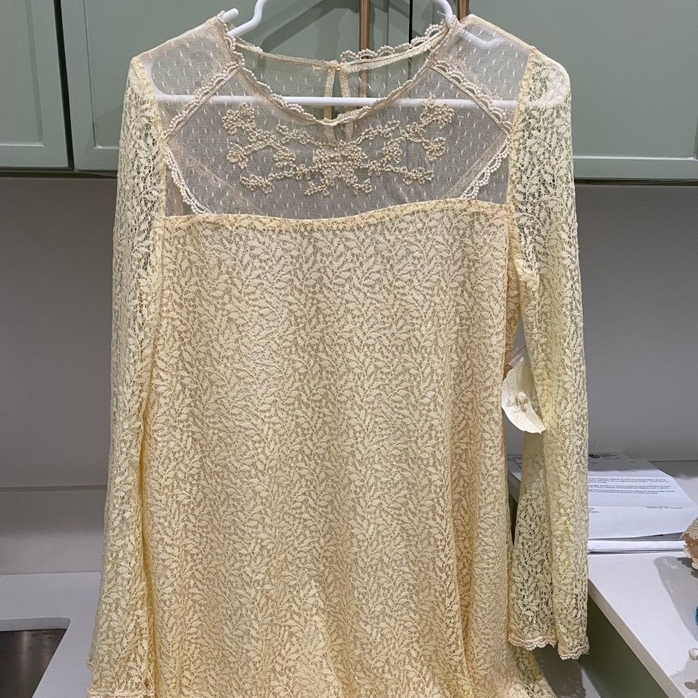 Mini ivory beaded dress! stunning dress!